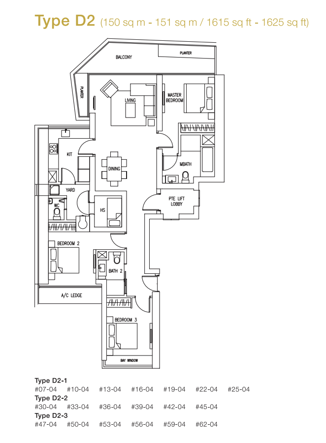 Marina Bay Suites 3 Bedroom Floor Plan 4