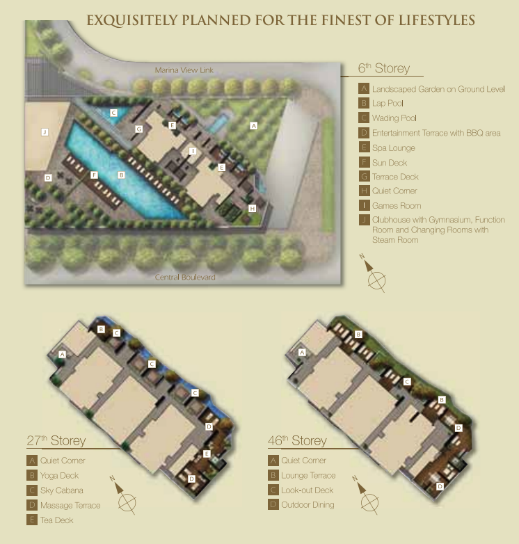Marina Bay Suites Site Plan